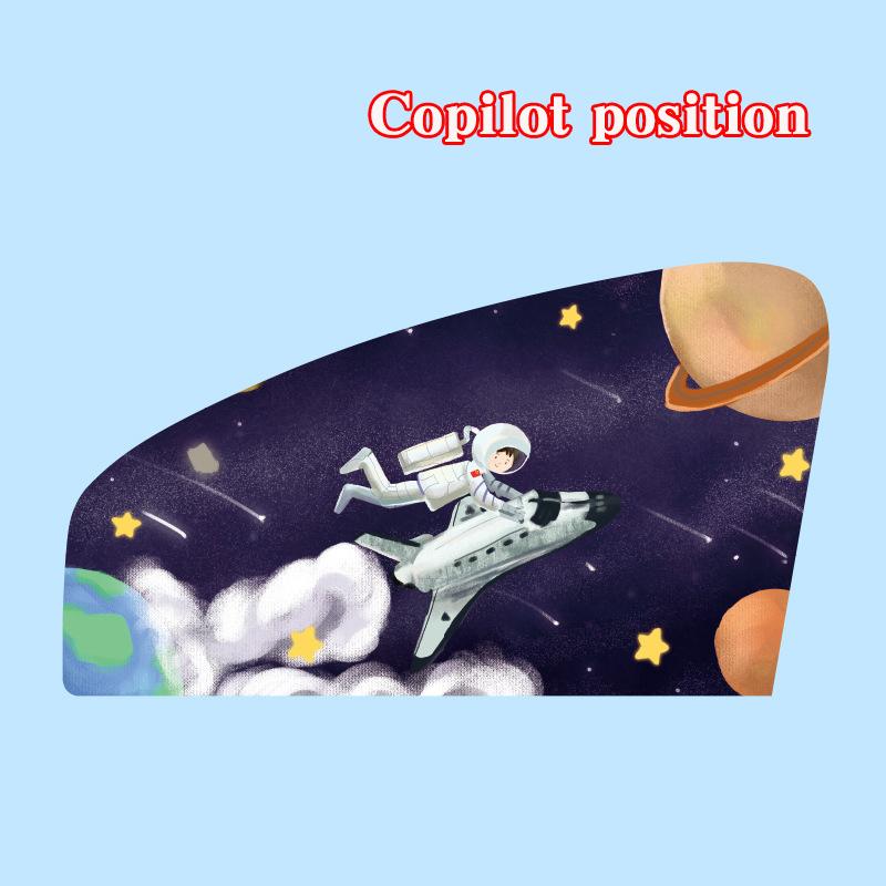 Cartoon Magnetic Car sun protector Side window sunshade curtain Summer Adjustable sunscreen Baby shade solar UV foils