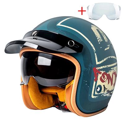 Motorradhelm Casco Moto Helm Open-Face-Helm Capacete De Moto Ganzjahres-Helm für Radfahrer Männer Frauen DOT-Zertifizierung