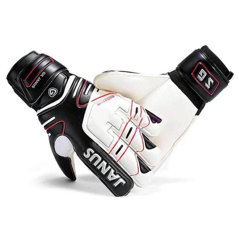 Boyutu 7-10 Profesyonel Soocer Kaleci Eldivenleri Siyah Kaleci Futbol Eldivenleri Adam Eğitim Lateks Eldiven