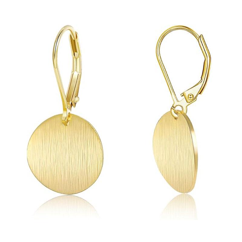 Elegant Striped Teardrop Pendant Earrings for Women
