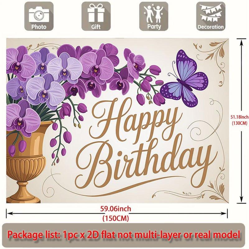Party Backdrop Butterfly Flat Orchid Events Wedding Coming Ceremony Four Season Photo Booth Decor Front Door Decor