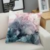 Pillow Cover Soft Texture Easy Care Polyester Abstract Marble Printed Cushion Throw Case Furniture Supplies