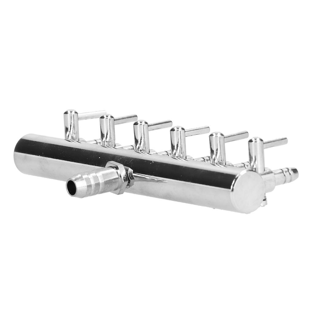 Fish Tank Distribution Valve Fish Tank Oxygen Pipe Carbon Dioxide Adjustment Switch Stainless Steel