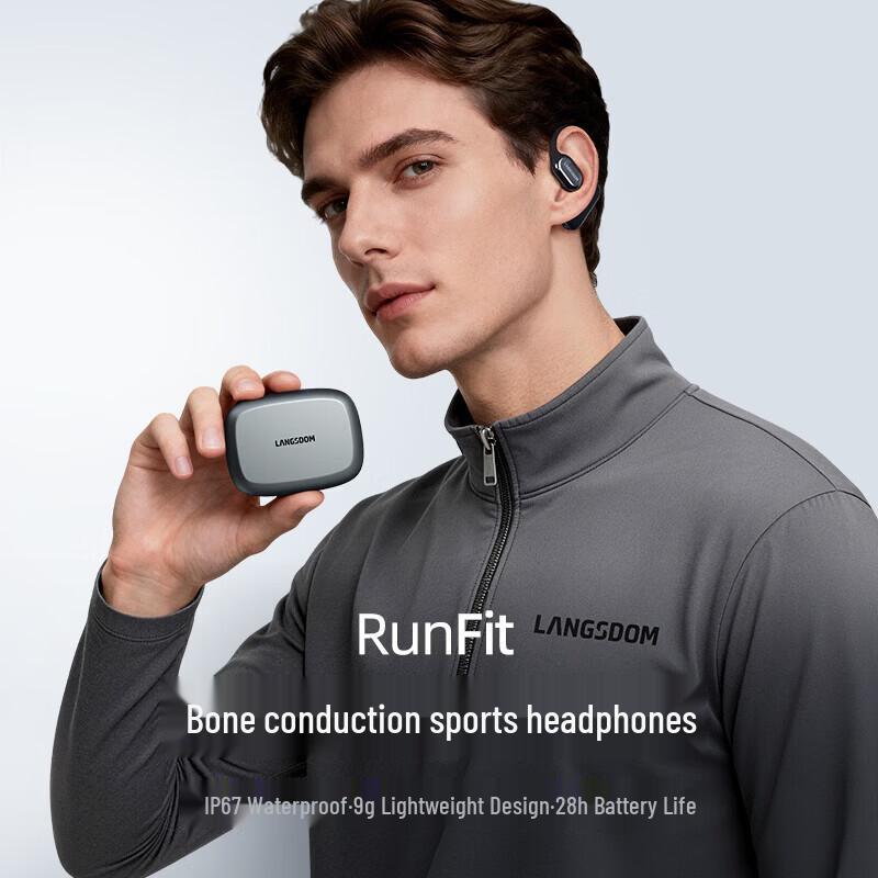 Langsdom AirRunFit Open-Ear Wireless Bluetooth Sports Headphones