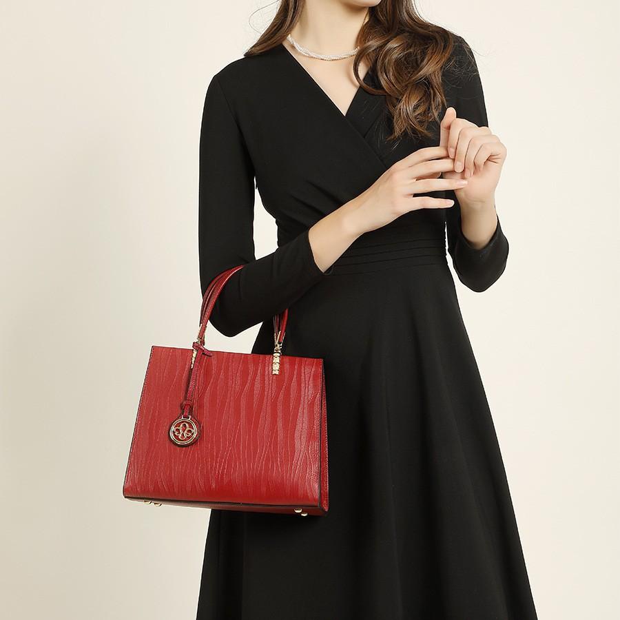 2025 New Fashion Large Capacity Women's Bag Genuine Leather Versatile Bag for Middle-aged Ladies Mom Handbag Shoulder Bag