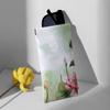 Lattice Self-closing Glasses Bag PU Leather Flower Storage Bag Lotus Sunglass Bag  Jewelry Packing