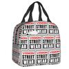 Vision Street Wear Thermal Insulated Lunch Bag Women Resuable  Tote for Work School Travel Storage Food Bento Box