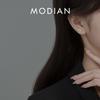 MODIAN 3 Minimalist Line Ear Studs Real 925 Silver Charm Elegant Female Stud Earrings For Women Party Jewelry