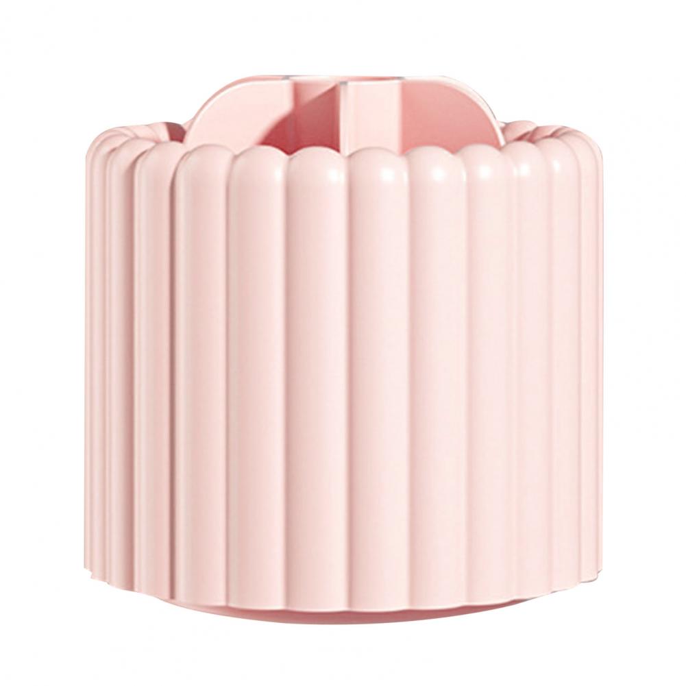 

Makeup Brush Holder 7 Slots Rotary Make Up Brush Organizer Removable Spinning Pencil Ruler Storage Tube Pen Holder for Vanity Dr рожевий