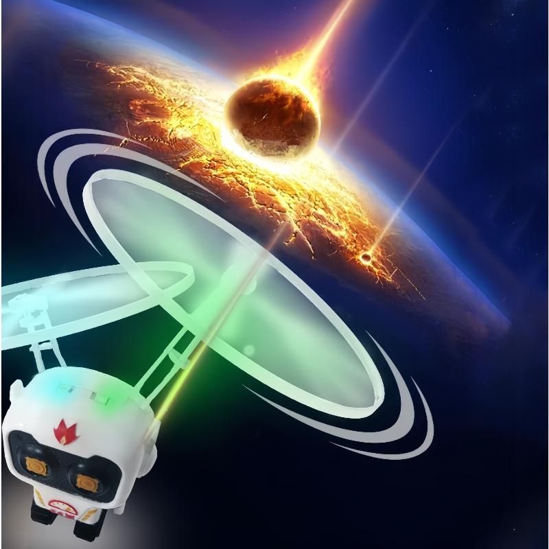 1 Set Astronaut Style Aircraft Helicopter Toys Mini Infrared Induction Flying Toy Induction Flying Machine Automatic Flight Toy
