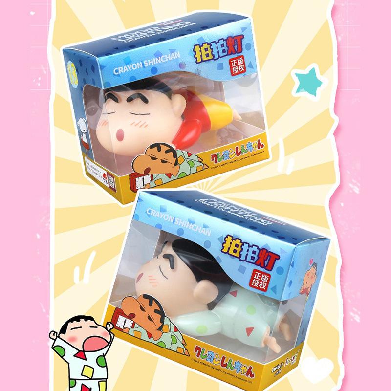 Crayon Shin Chan Genuine Pat On The Head Lamp Creative Design Three Levels Small Night Lamp Student Children Desktop Gift