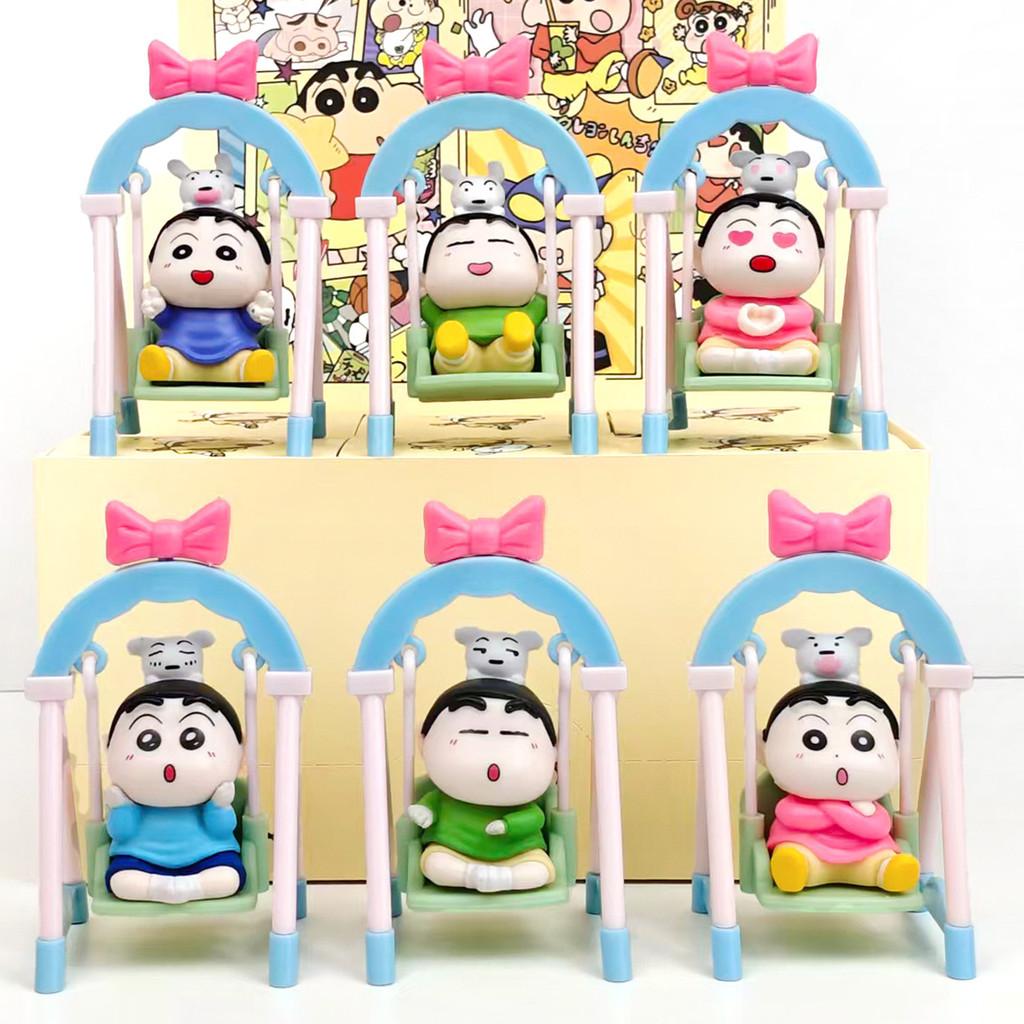 Crayon Shin Chan Swing Toy Pvc Collectible Figure For Kids And Fans