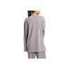 Adidas Originals Premium Essentials Washed Top Soft Comfortable Loose Long Sleeve T-Shirt Women Tops Shadow-Grey IY7400