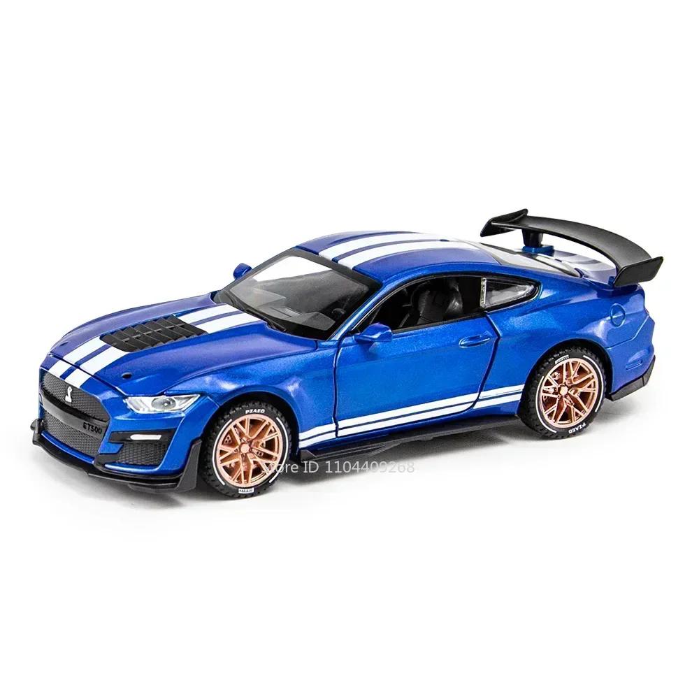 

Scale 1:32 Mustang Shelby GT500 F-150 Toy Car Model Alloy Diecast Sound Light Pull Back Vehicle Models Kids Birthday Gifts