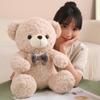 Cute Plush Teddy Bear with Bow – Perfect Companion Doll Gift for Girls