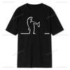 La Linea Koszulka Unisex The Line Osvaldo Cavandoli TV Oryginalna Okrągły Dekolt Indywidualność Koszulka Z Nadrukiem Y2k Streetwear...