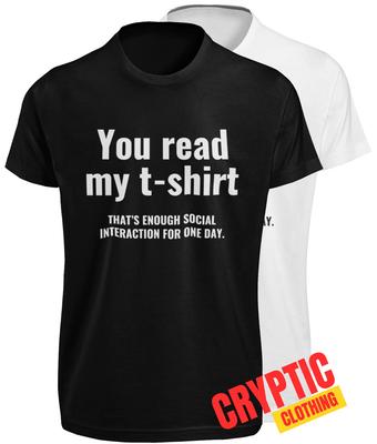 Du liest mein T-SHIRT S-3XL Lustiger Anti-Sozialer Schmetterling Witz Introvertierten Club TEE