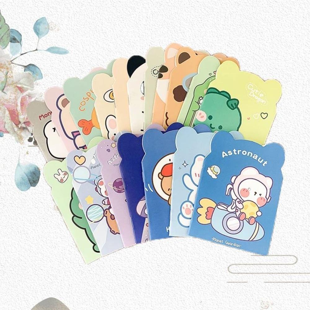 10 Stück/Packung Liniertes Papier Mini-Notizblock Tagebuch Cartoon-Notizbuch Kawaii-Notizbuch Bürobedarf