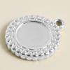6pcs New Steel Color Cabochon Charm No Fade Oval Round Water Droplet Pendant Metal DIY Stainless Steel Charms For Jewelry Making