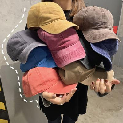 Men And Woman'S Baseball Caps Adjustable Casual Cotton Sun Hats Unisex Solid Color Visor Hats Cap Male Cap Female