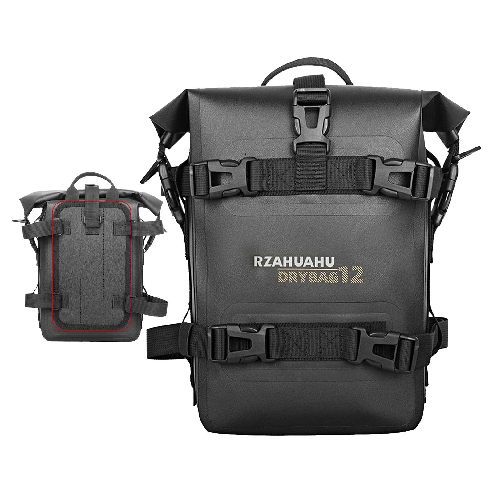

Motorcycle Frame Crash Bar Bag Waterproof Bag, 4L Motor Saddle Pannier Bag, Bumper Repair Tool Storage Bag, Multiple Mounting Positions, Touring, Comm