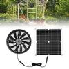 Round Ventilation Case Boosted Impeller Fan Solar Exhaust Fan  Chicken Coop Greenhouse Shed Fan