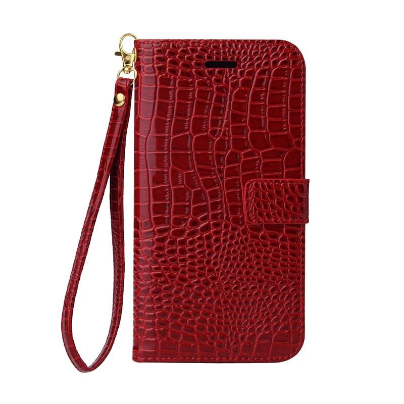 Suitable For IPhone 16 Crocodile Pattern 15PRO Phone Case Wallet S24 Phone Protection Leather Case