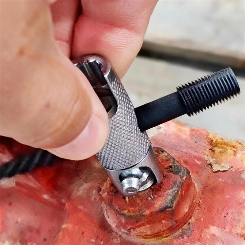2Pcs 4-In-1 Grease Fitting Installation Tool For Hexagonal 3/8" 5/16" 7/16" Grease Zerk Fitting Tool For Install & Remove