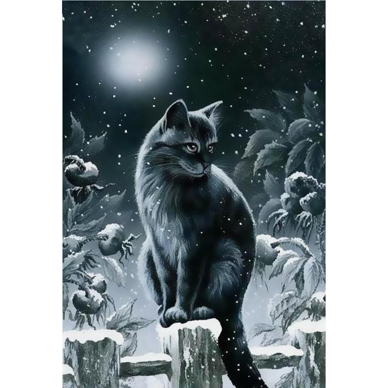 

5D Руководство Алмазная живопись Мозаика Работа котенок Полная площадь / круглый Алмазный вышивка Подарок или украшение