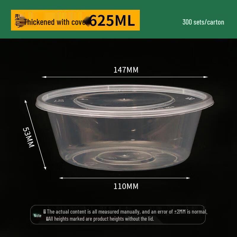 Disposable Round Meal Prep Containers with Lids