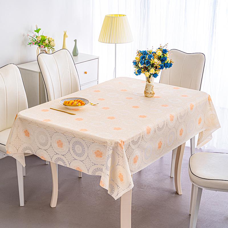 Internet Famous Waterproof & Heatproof PVC Tablecloth - Oilproof, Wash-free, Rectangular Dining & Coffee Table Mat