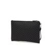 Daks Black Leather Dd Pattern Clutch Bag Dbba2e467bk