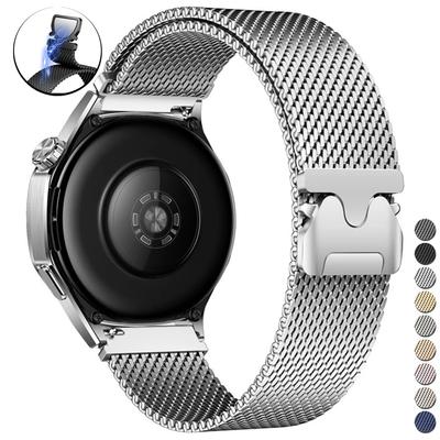 20mm Stainless Steel Band for Amazfit Active 2 Samsung Galaxy Watch 7 6 5 Milanese Loop Strap for Huawei Watch 4 Pro GT 5 4 46mm