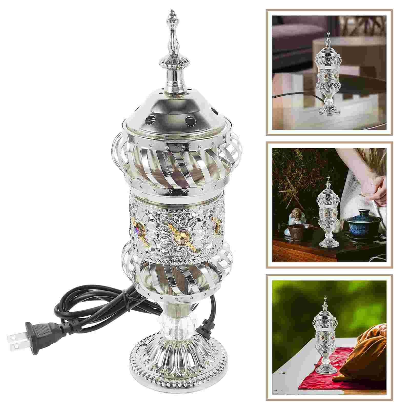 

Ближневосточный фестивальный плагин для небольшой курильницы из сандалового угля для помещений, многоразовое украшение из железа