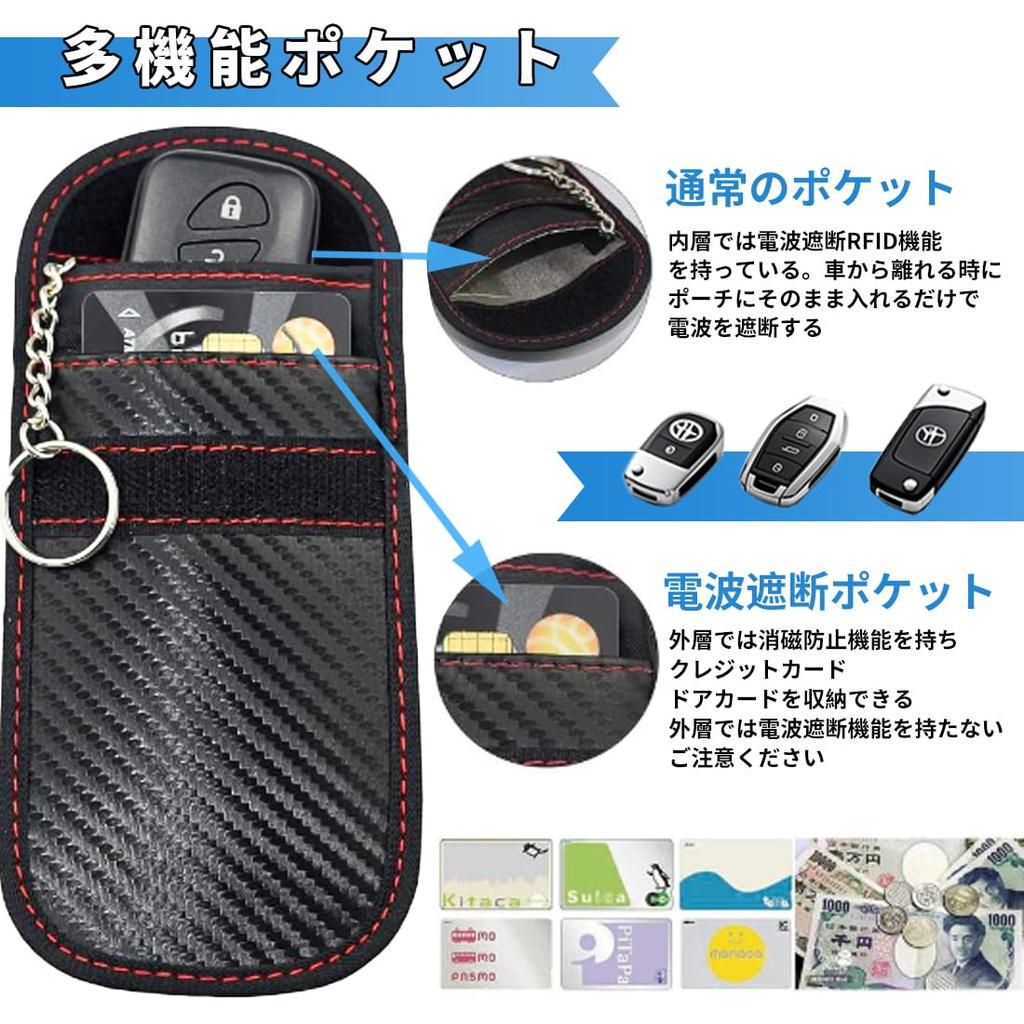 Corolla Axio Compatible Car Radio Wave Blocking Pouch, Relay Attack Protection, Radio Wave Blocking