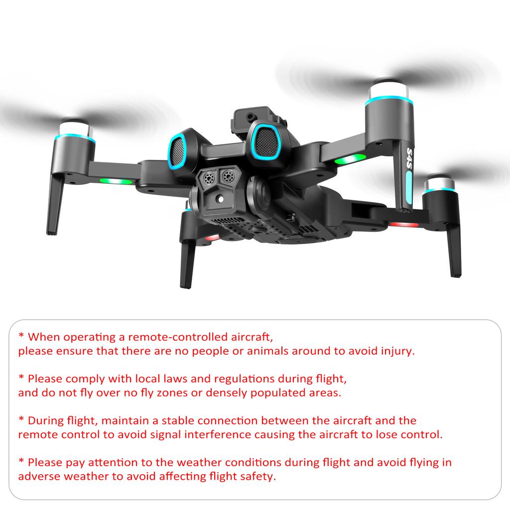 Remote Control Drone with Camera 6K Dual Camera Foldable Drone Obstacle Avoidance Brushless Motor