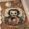 Jo-ker Floral Portrait Round Rug for Livingroom,Bedroom, Palyroom, Chair Rug, Area rug, Circle Carpet, Large Size Fan Christmas gift