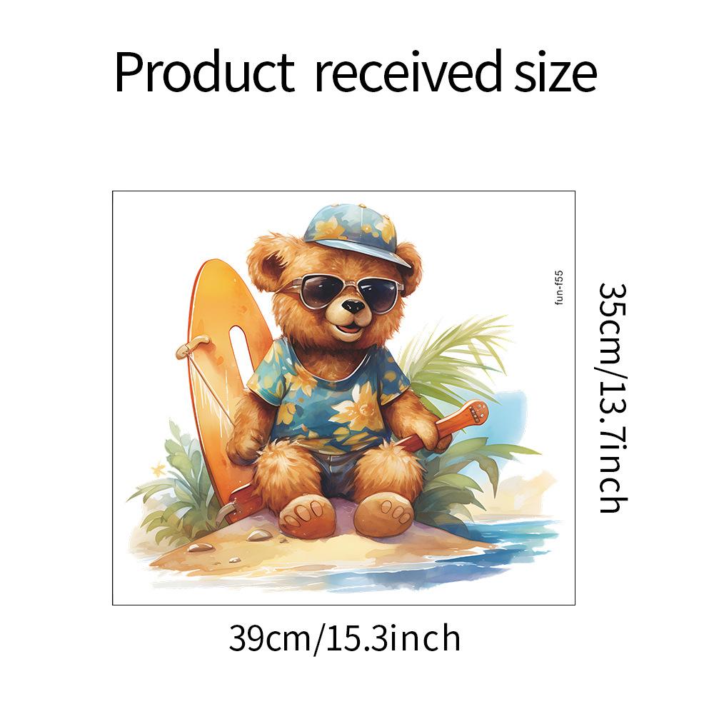 

Милый медведь Детская комната Детский сад Настенные украшения Наклейки на стену 35*39CM/fun-f55