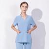1Pc Polyester Fiber Doctor Nurse Hospital Medical Uniforms Salon Spa Surgical Pajamas Solid Color Isolation Gown Workwear