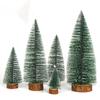 10-30CM Christmas Decoration Christmas Tree Pine Tree with Wooden Base for Home Decor Xmas Party New  New   Ornament