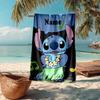 Custom Name Ultra-Soft Beach Towel with Stitch Theme,Ideal for Pool - Camping, Diving - Perfect Travel Essential, Vibrant Beach Towel.