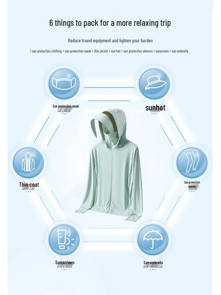 Woodpecker UPF50+ Ice Silk Sun Protection Jacket - Breathable, Lightweight, UV-Blocking Outerwear for Men and Women