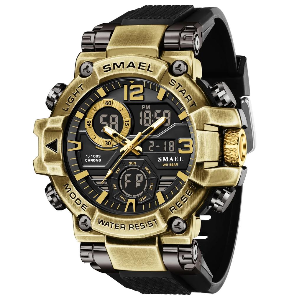 SMAEL 8110 LED Watches New 50m Waterproof Digital Watches Shockproof Sports Men Electrionic Sports Watches Men
