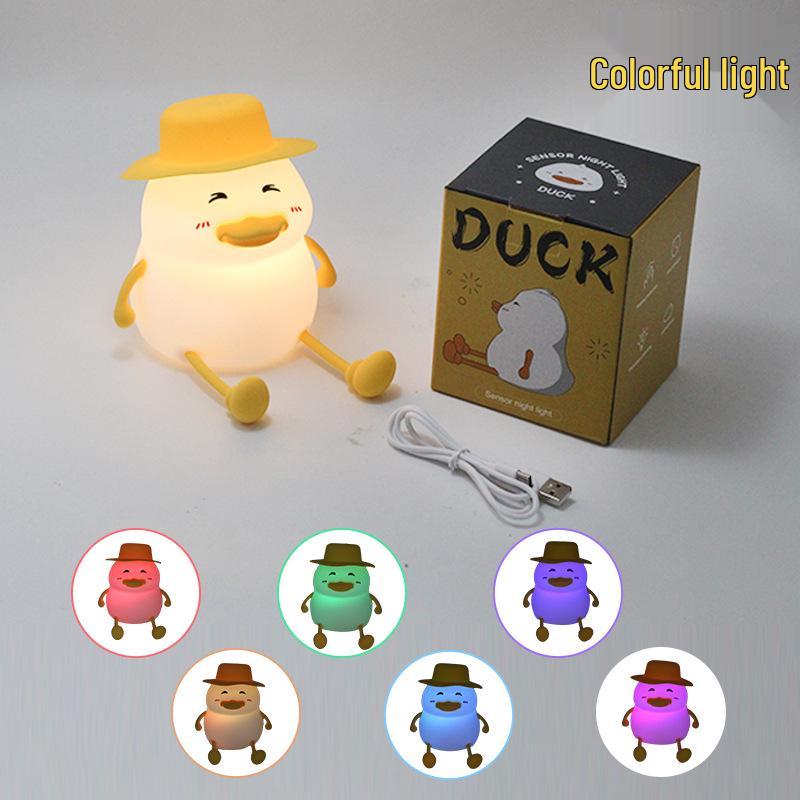 Rechargeable Axolotl Night Light with Timer – Touch-Control Bedside Lamp, Creative Gift