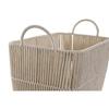 Jeu de paniers - Beige - Métal - Coton - Dimensions variées (39x29x31 cm)