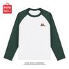 MINISO Men's American Style Raglan Color Block Long Sleeve T-Shirt