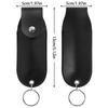 PU Pepper Spray Pouch Black Portable Self Defense Spray Leather Holder Mini Keychain for Women Ladies Security 1/2Pcs