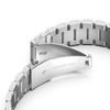 For Samsung Galaxy Fit3 Replacement Strap Quick Release Stainless Steel Watch Band,Silver