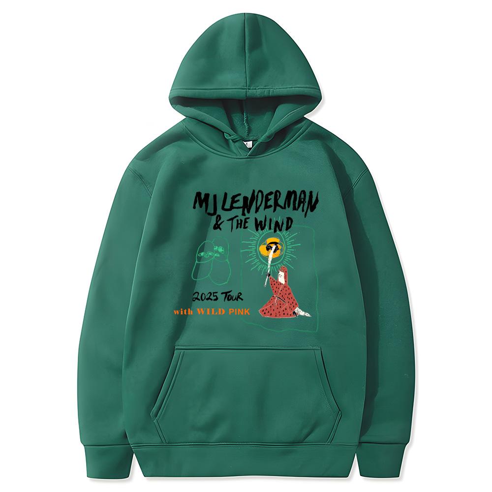 MJ Lenderman Tour 2025 Hoodie Rapper Women Fleece Comfortable Sweatshirt with Pocket Gothic Clothes Casual ComfortablePunk Hoody