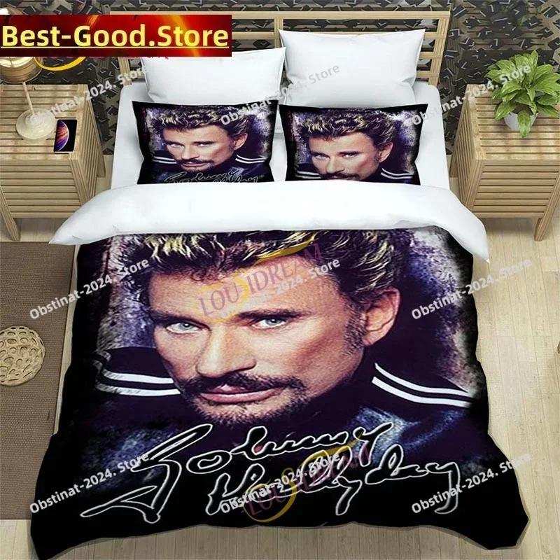 3D rocker Johnny Hallyday Bedding Set Down comfy Bed Queen Size Oversized Pillowcase quilt cover
